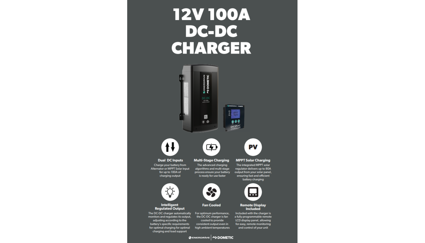 Enerdrive 12V 100A DC DC Battery Charger 9
