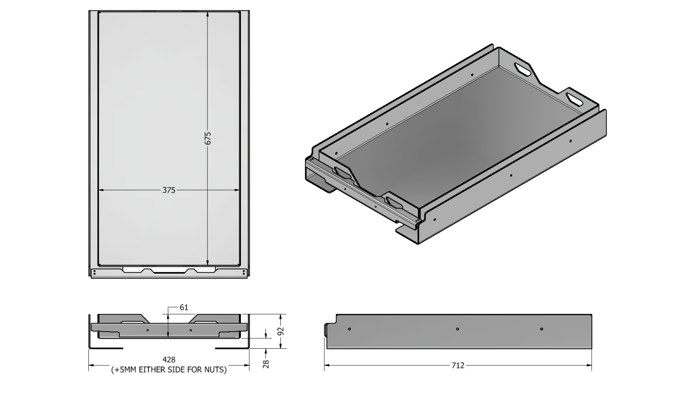 40L & OVER FRIDGE SLIDE