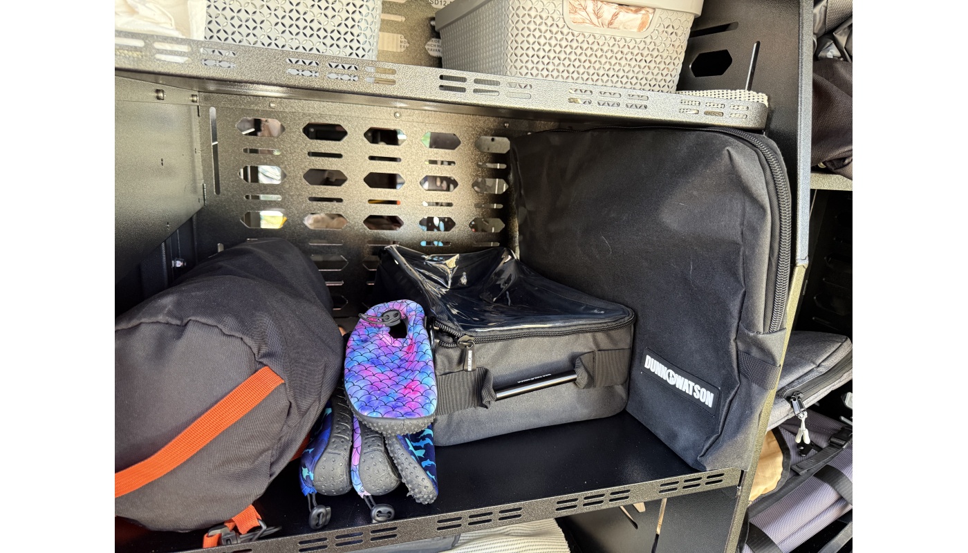 4wd Black Flat Canvas Bag In Camper Trailer