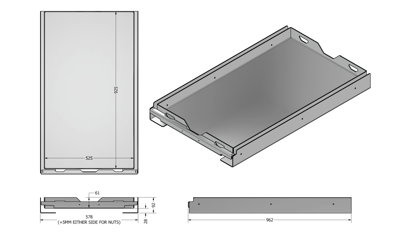 60L & OVER FRIDGE SLIDE