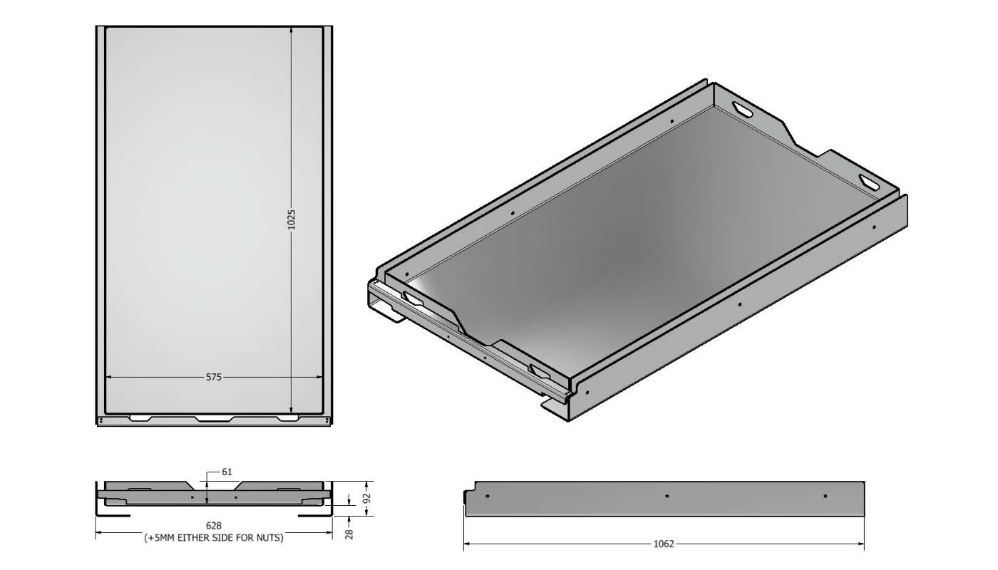 80L & OVER FRIDGE SLIDE