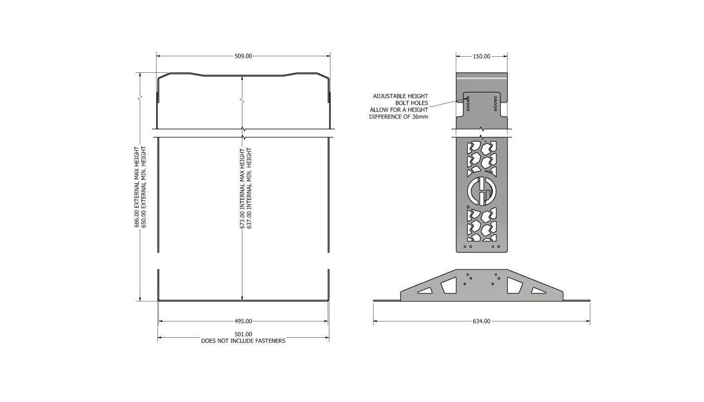 85L UNIVERSAL UPRIGHT FRIDGE CAGE