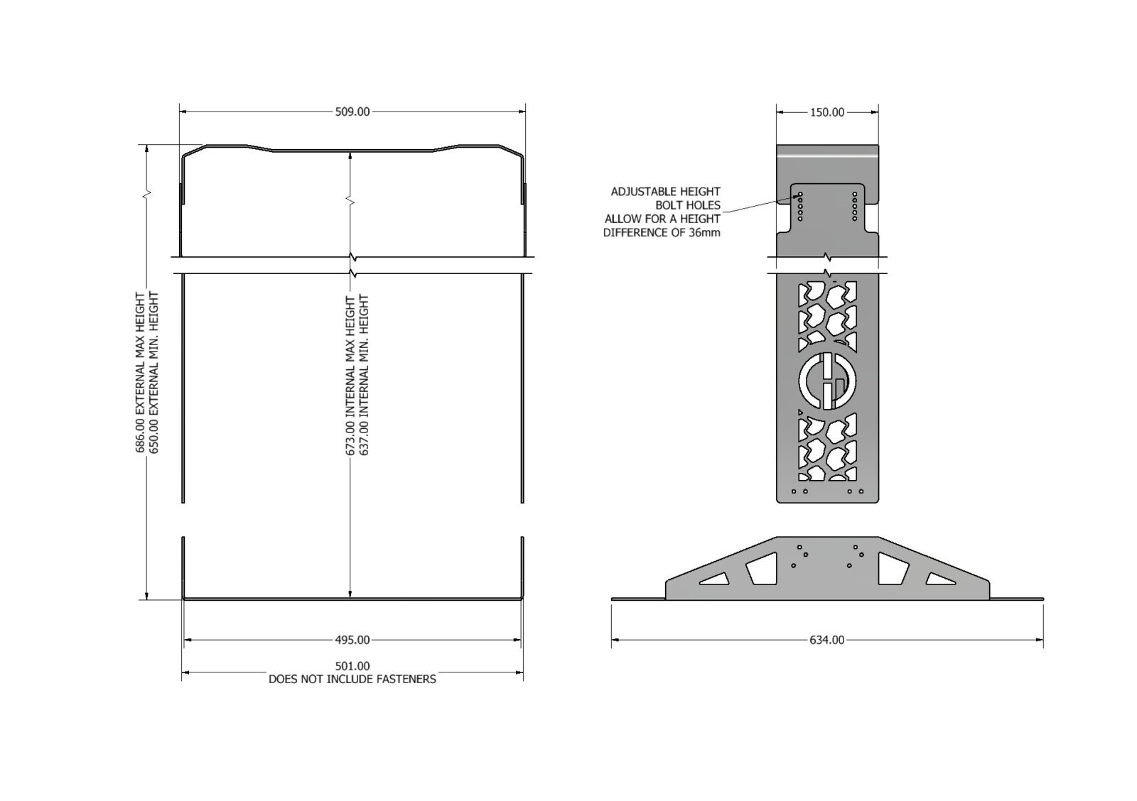 85L UNIVERSAL UPRIGHT FRIDGE CAGE