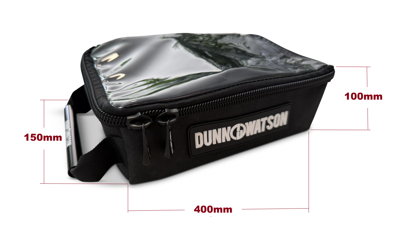 Dunn & Watson Slim Clear Top Canvas Bag Dimensions