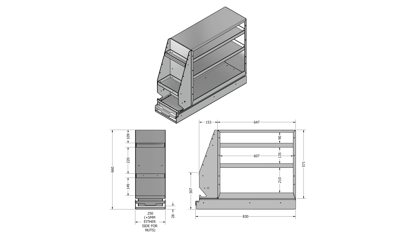 PANTRY WITH PAPER TOWEL HOLDER