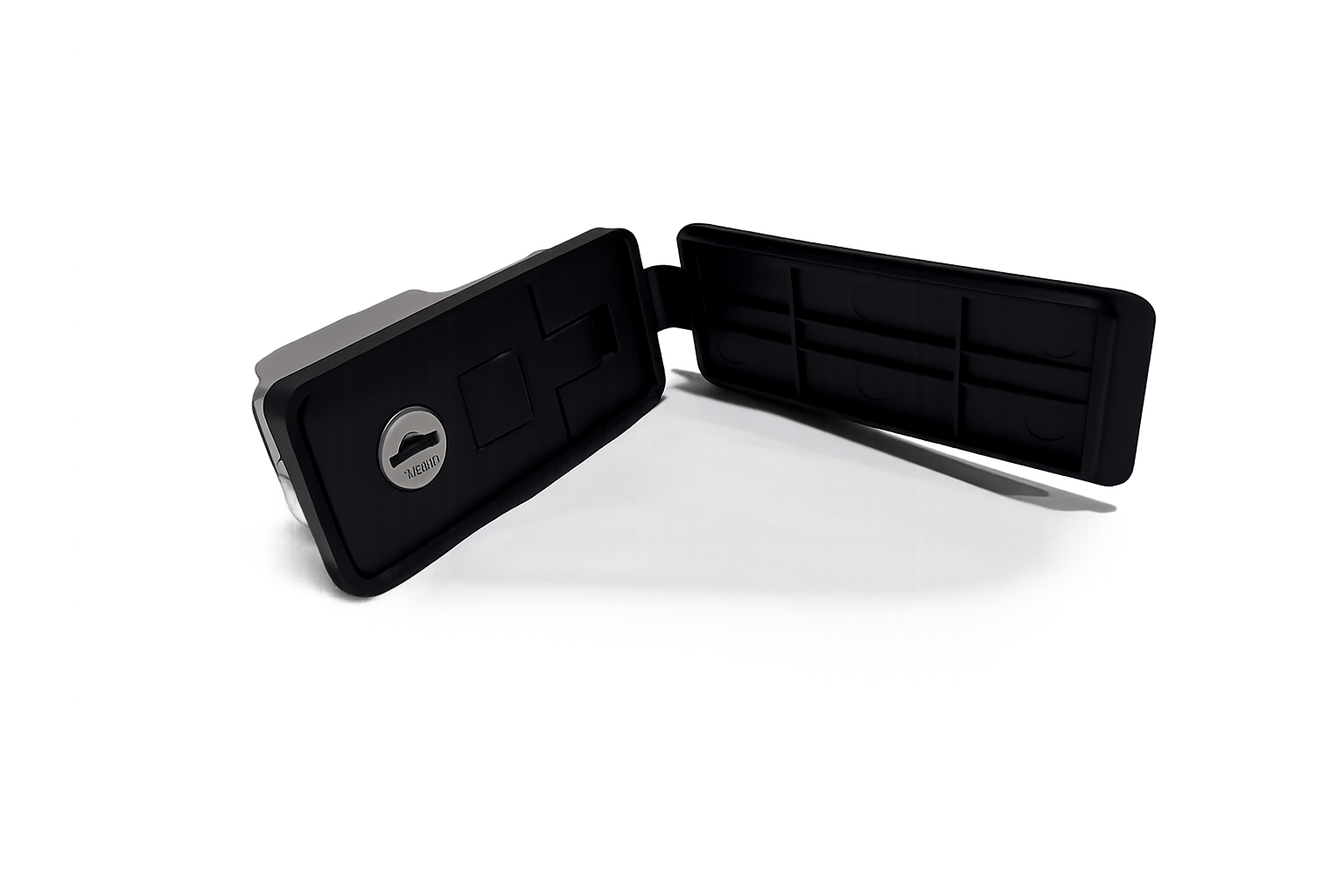 Small Compression Lock Dust Cover On Black Pop Lock Open