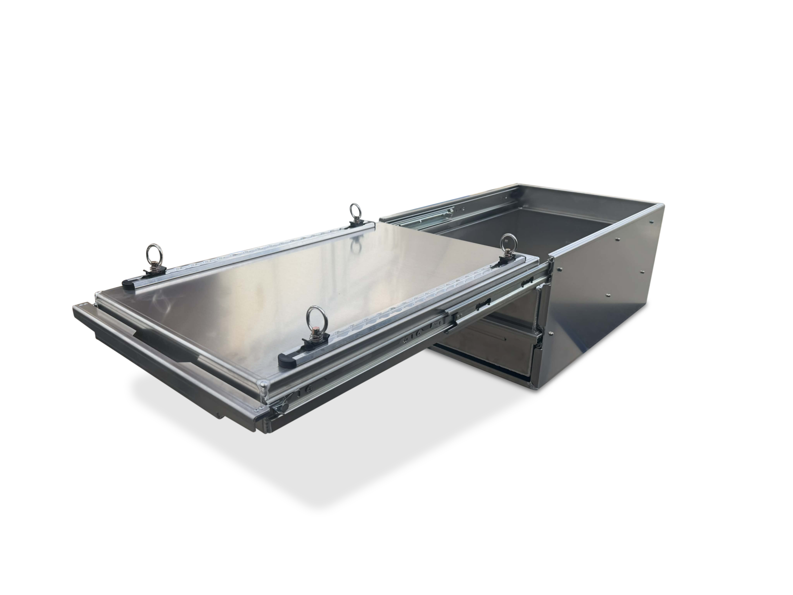 Bushmaster Series 4wd Cargo Drawer Top Tray Slide Open