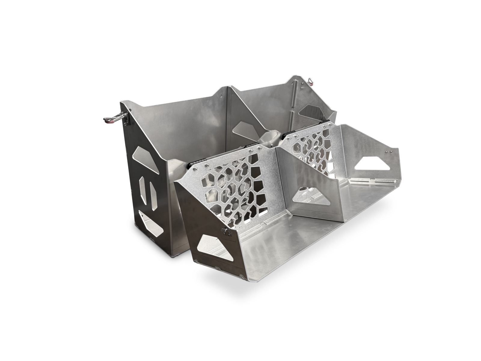 Dual 4wd Jerry Can Holder With Lid Open