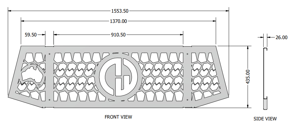 4wd Rear Ute Window Protector (Aus Made) - 4